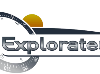 Sticker camping car Pilote Explorateur Gauche